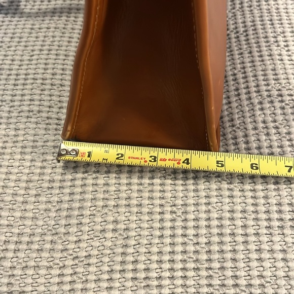 Patricia Nash Tan Light Cognac Brown Leather Olivenzia Tote Bag - Picture 11 of 16